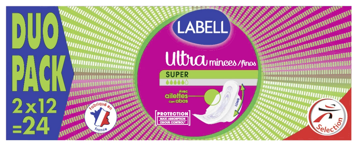 Serviettes ultra super avec ailettes Labell 3250392282363 Labell Serviettes ultra super avec ailettes Labell 3250392282363 Labell