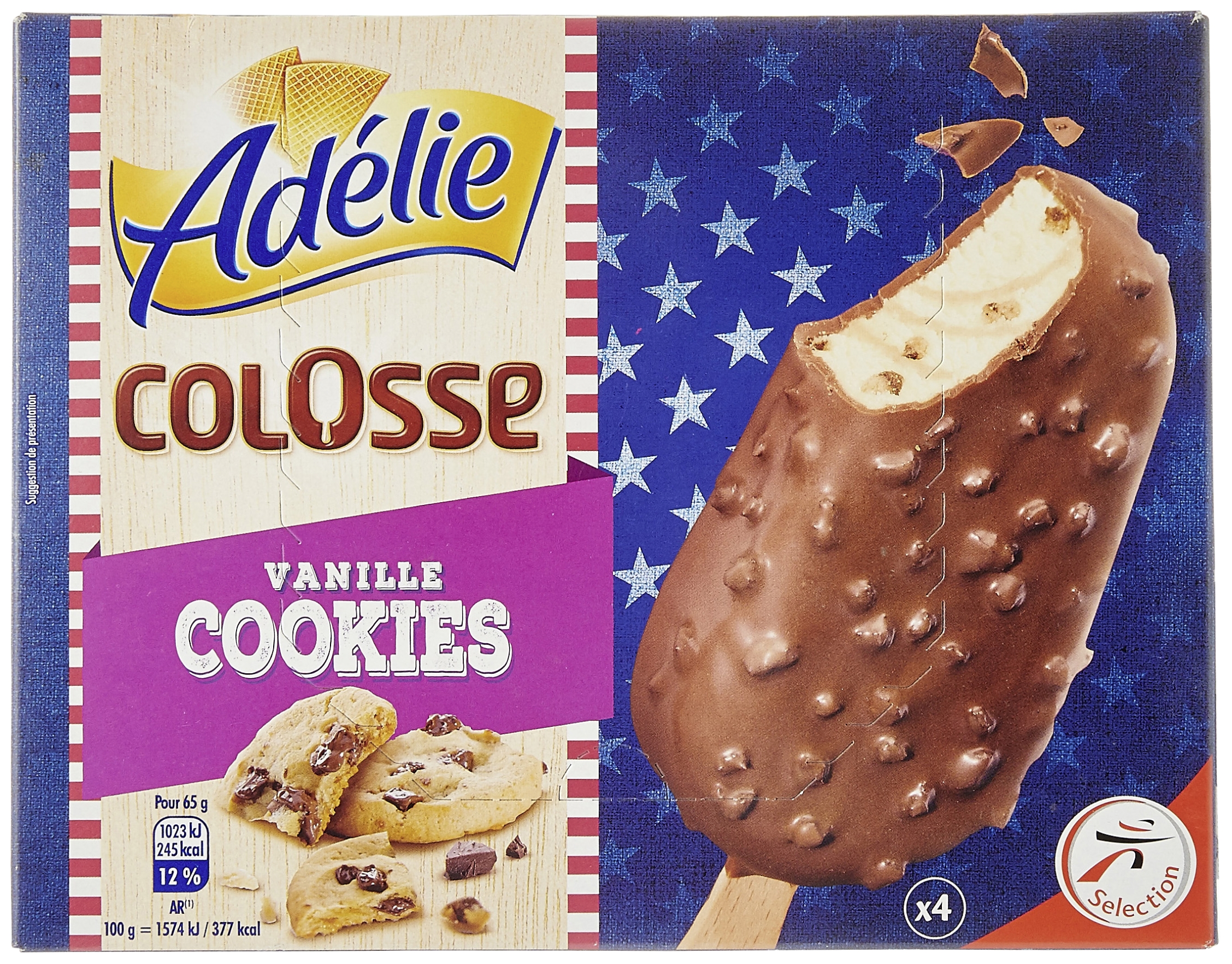 Colosse vanille cookies Adélie