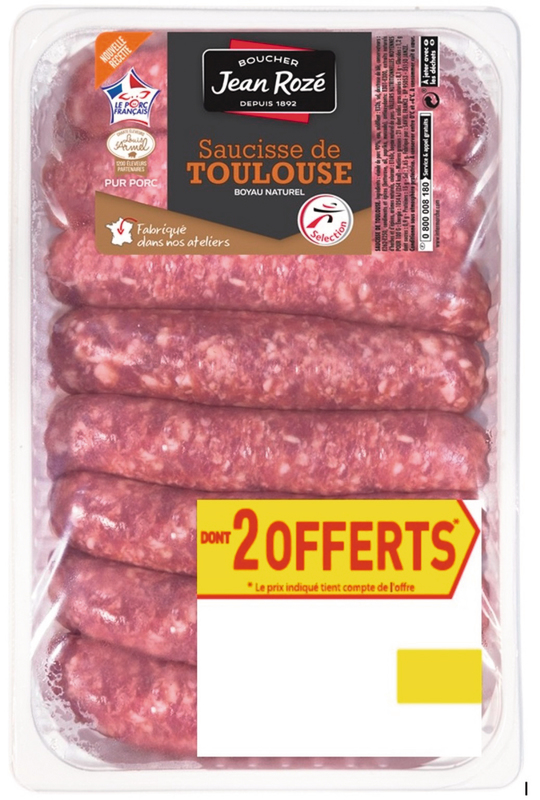 8 SAUCISSES DE TOULOUSE Jean Rozé