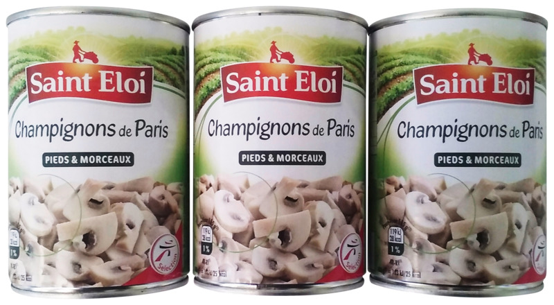 saint eloi CHAMPIGNONS DE PARIS PIEDS ET MORCEAUX saint eloi code EAN 3250392340087 