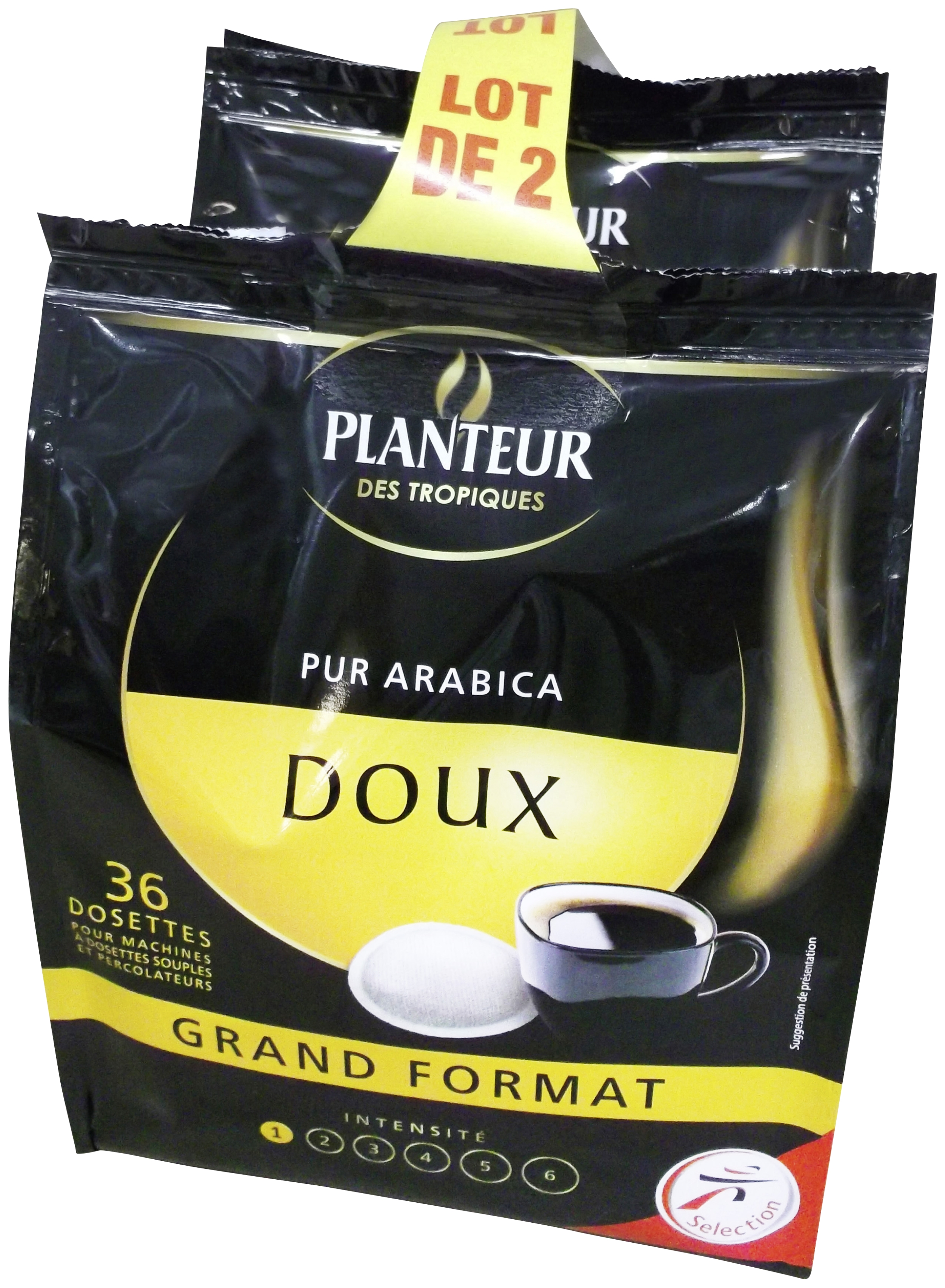 Dosettes de café doux Planteur des Tropiques