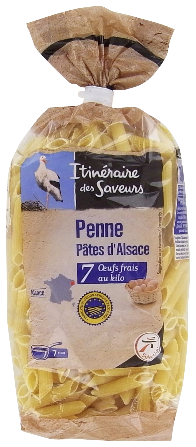 Penne pâtes d'Alsace aux œufs frais Itinéraire ...