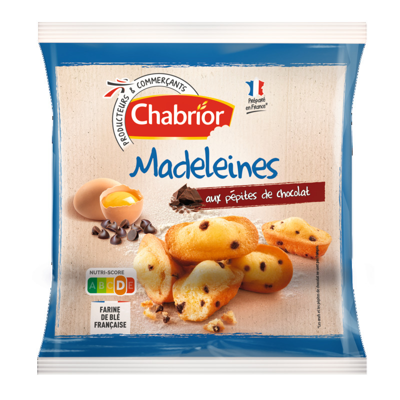 MADELEINES AUX PÉPITES DE CHOCOLAT chabrior