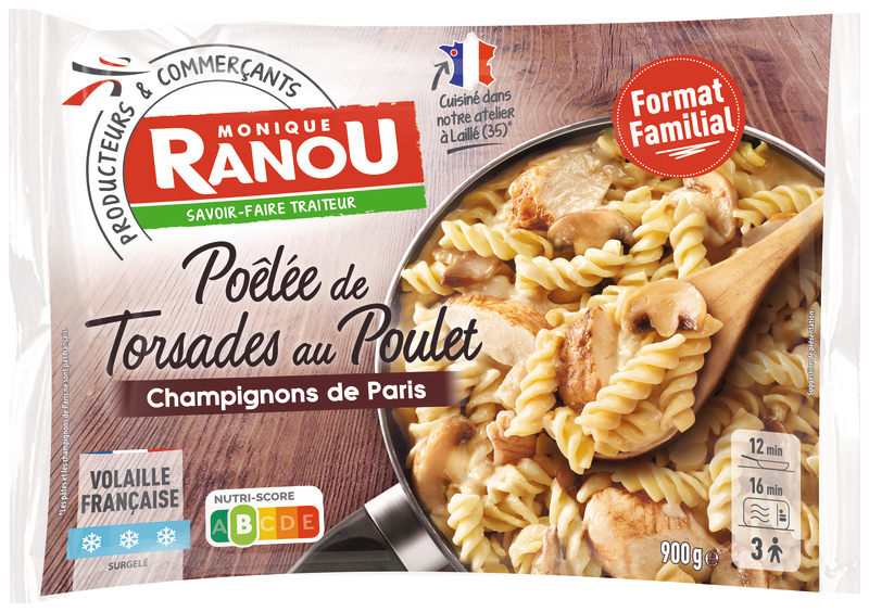POÊLÉE DE TORSADES AU POULET SURGELÉE Monique R...