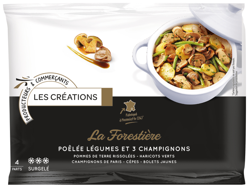 LA FORESTIÈRE, POÊLÉE LÉGUMES ET 3 CHAMPIGNONS ...