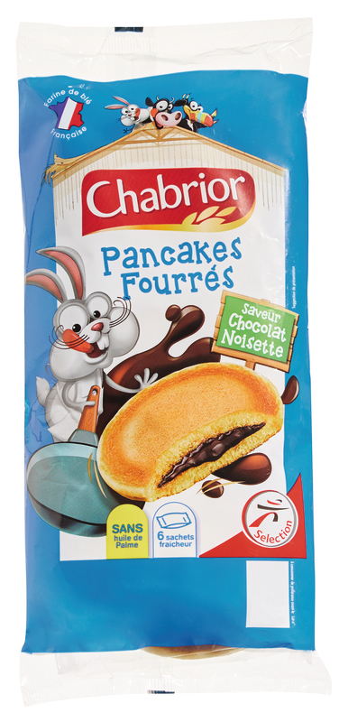 PANCAKES FOURRÉS SAVEUR CHOCOLAT NOISETTE CHABRIOR