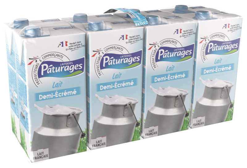 LAIT UHT  DEMI ÉCRÉMÉ Pâturages