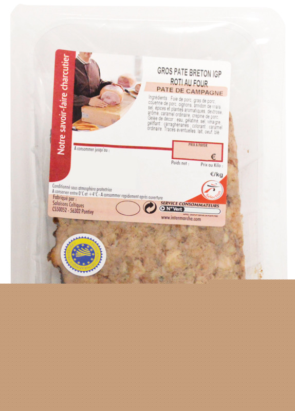 PÂTÉ DE CAMPAGNE  BRETON IGP ONNO