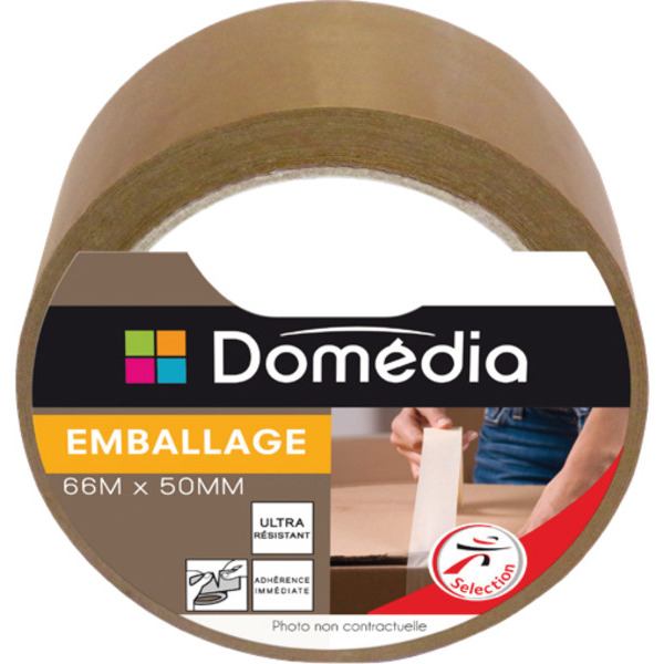 ADHÉSIF D'EMBALLAGE HAVANE 66M X 50MM
