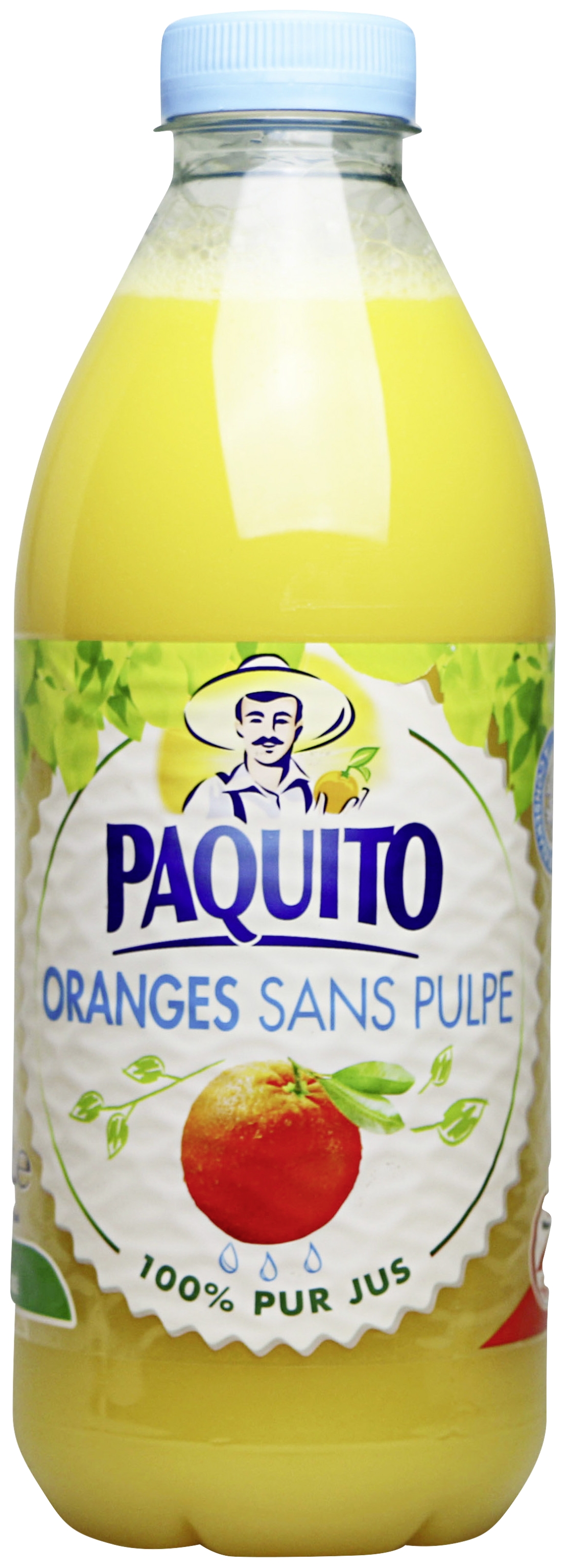 Pur jus d'oranges sans pulpe Paquito