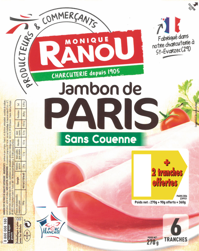 JAMBON PARIS  DÉCOUENNÉ monique ranou