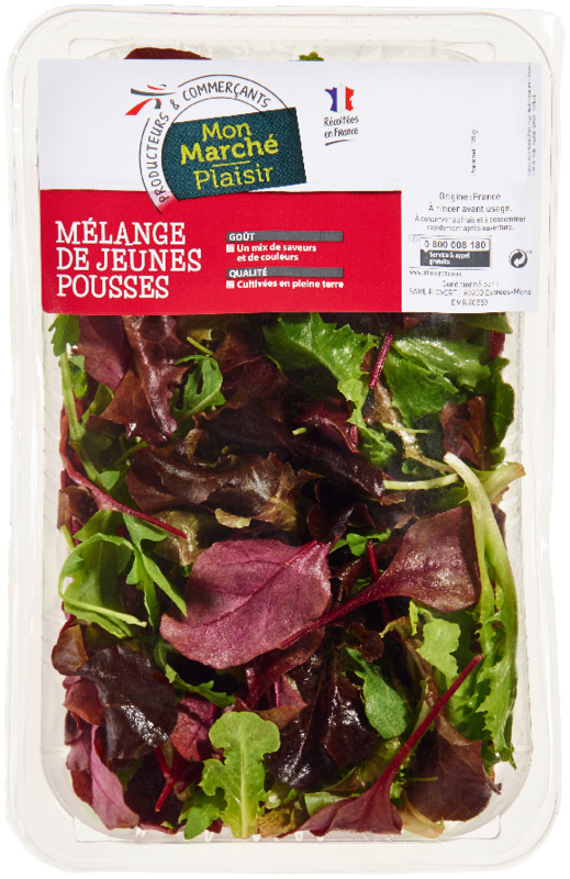 MÉLANGE DE JEUNES POUSSES mon marche plaisir