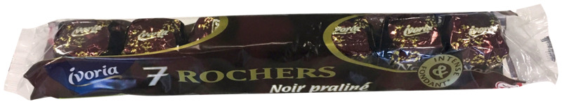 7 ROCHERS SANS HUILE DE PALME NOIR PRALINÉ IVORIA