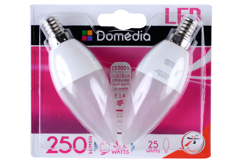 DIFFÉRENTS MODÈLES D'AMPOULES DOMEDIA