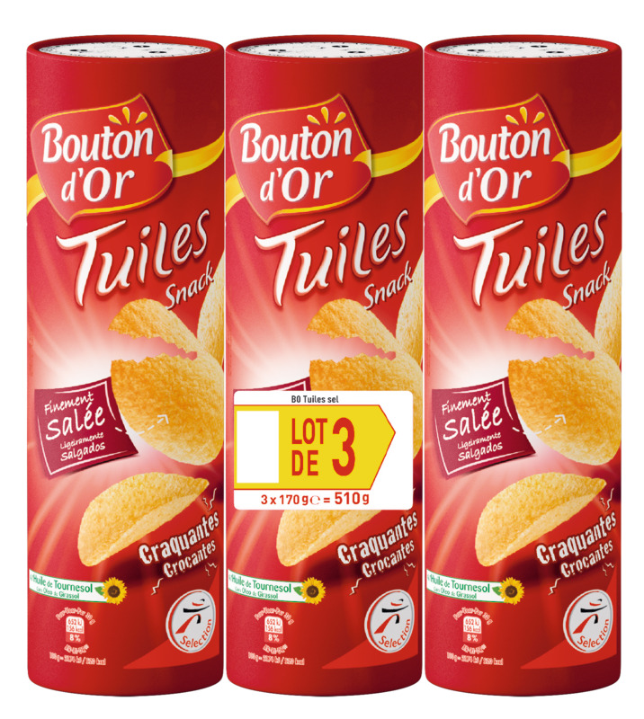 TUILES SALÉES Bouton d'or