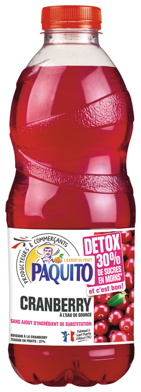 BOISSON CRANBERRY DÉTOX PAQUITO