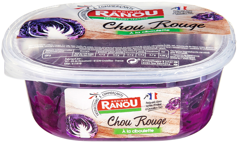 CHOUX ROUGE À LA CIBOULETTE monique ranou 3250392490485 monique ranou