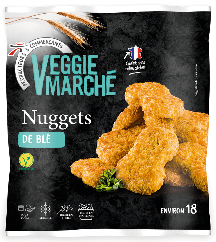 NUGGETS DE BLÉ, SURGELÉS Veggie marché