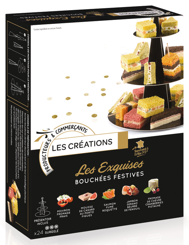 PRÉSENTOIR BOUCHÉES FESTIVES SURGELÉ Les Créations