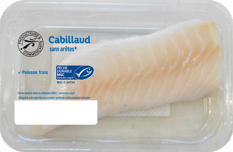 FILET DE CABILLAUD MSC SANS ARÊTES  3250392543884 (3250392543884)