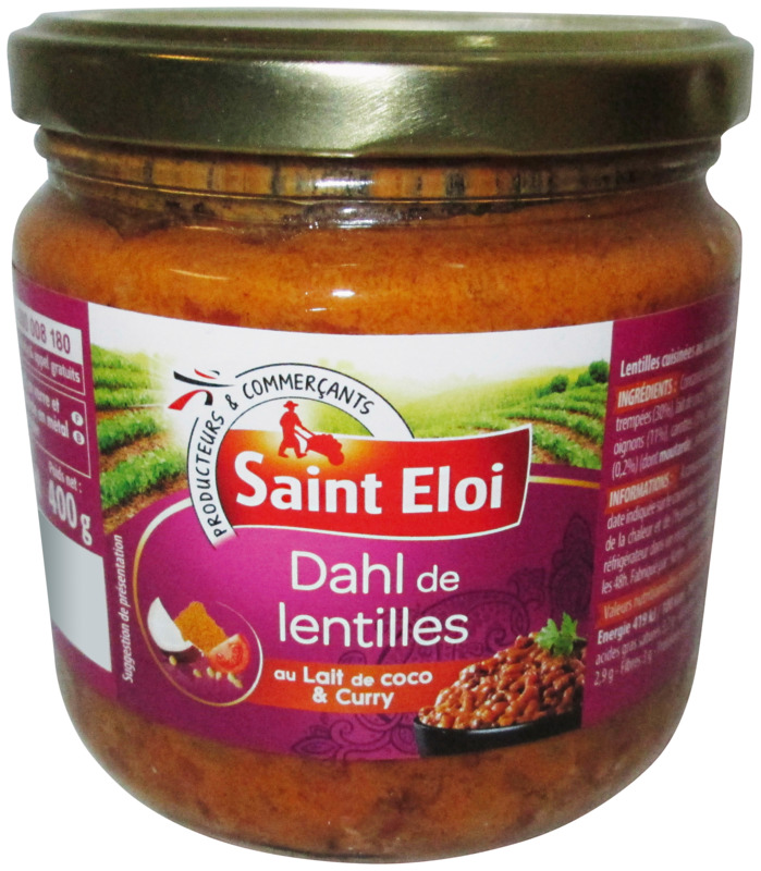 DAHL DE LENTILLES AU LAIT DE COCO & CURRY Saint...