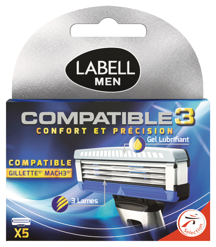 RECHARGE 3 LAMES COMPATIBLE 3 X5 LABELL MEN