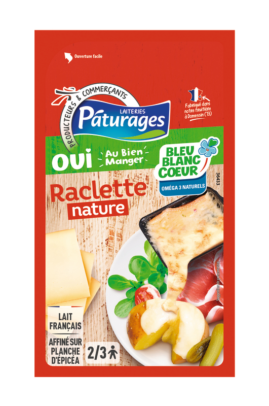 RACLETTE NATURE BLEU BLANC CŒUR Pâturages