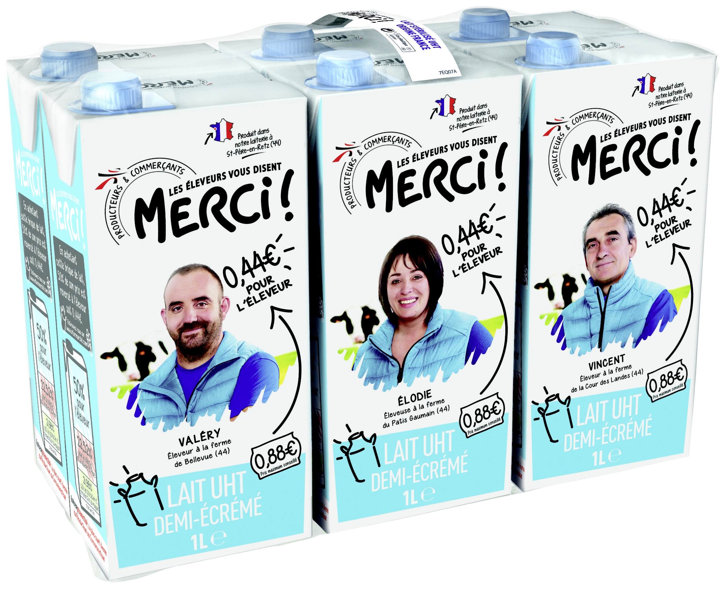 LAIT UHT DEMI ÉCRÉMÉ MERCI