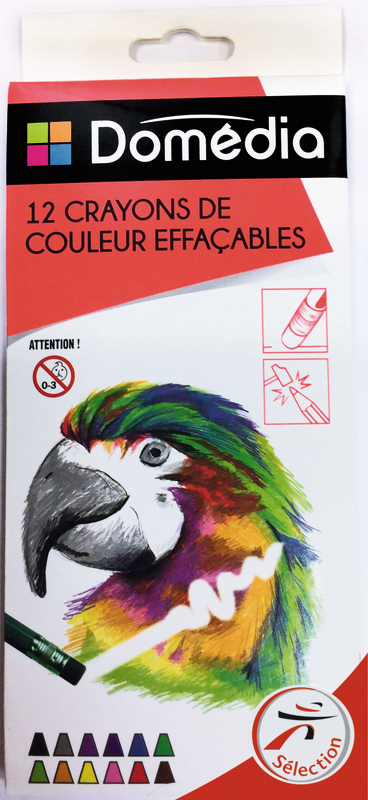 CRAYONS DE COULEUR EFFAÇABLES