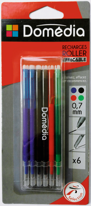 6 RECHARGES POUR ROLLER  D'ECRITURE THERMOSENSI...