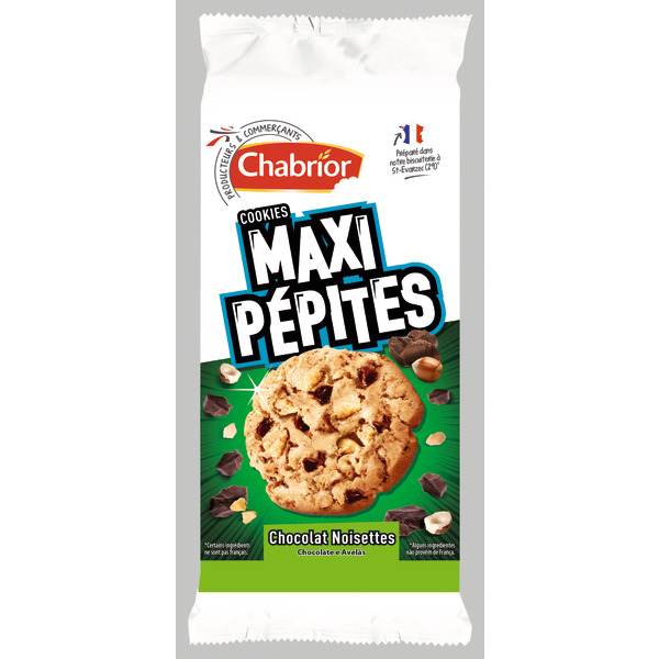 COOKIES MAXI PÉPITES CHOCOLAT NOISETTES
