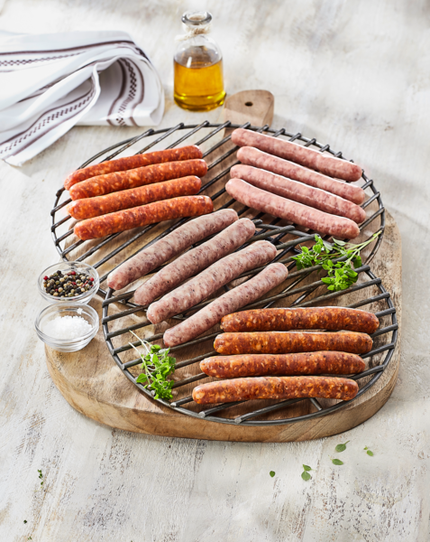 JEAN ROZÉ SAUCISSE AROMATISÉE AU PIMENT D'ESPELETTE 
 code EAN 3250392594947 