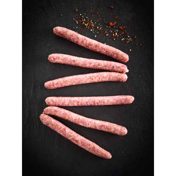 SAUCISSE AROMATISÉE TOMATE BASILIC 
