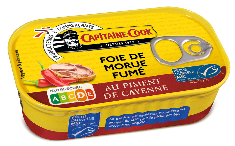 FOIE DE MORUE FUMÉ AU PIMENT DE CAYENNE MSC cap...