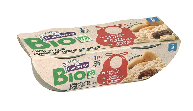 BOLS CHOU-FLEUR, POMME DE TERRE ET BŒUF Pommett...