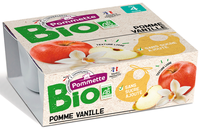 PURÉE POMME VANILLE Pommette bio