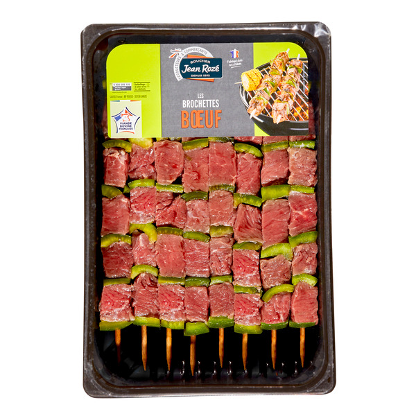8 BROCHETTES DE BOEUF 
