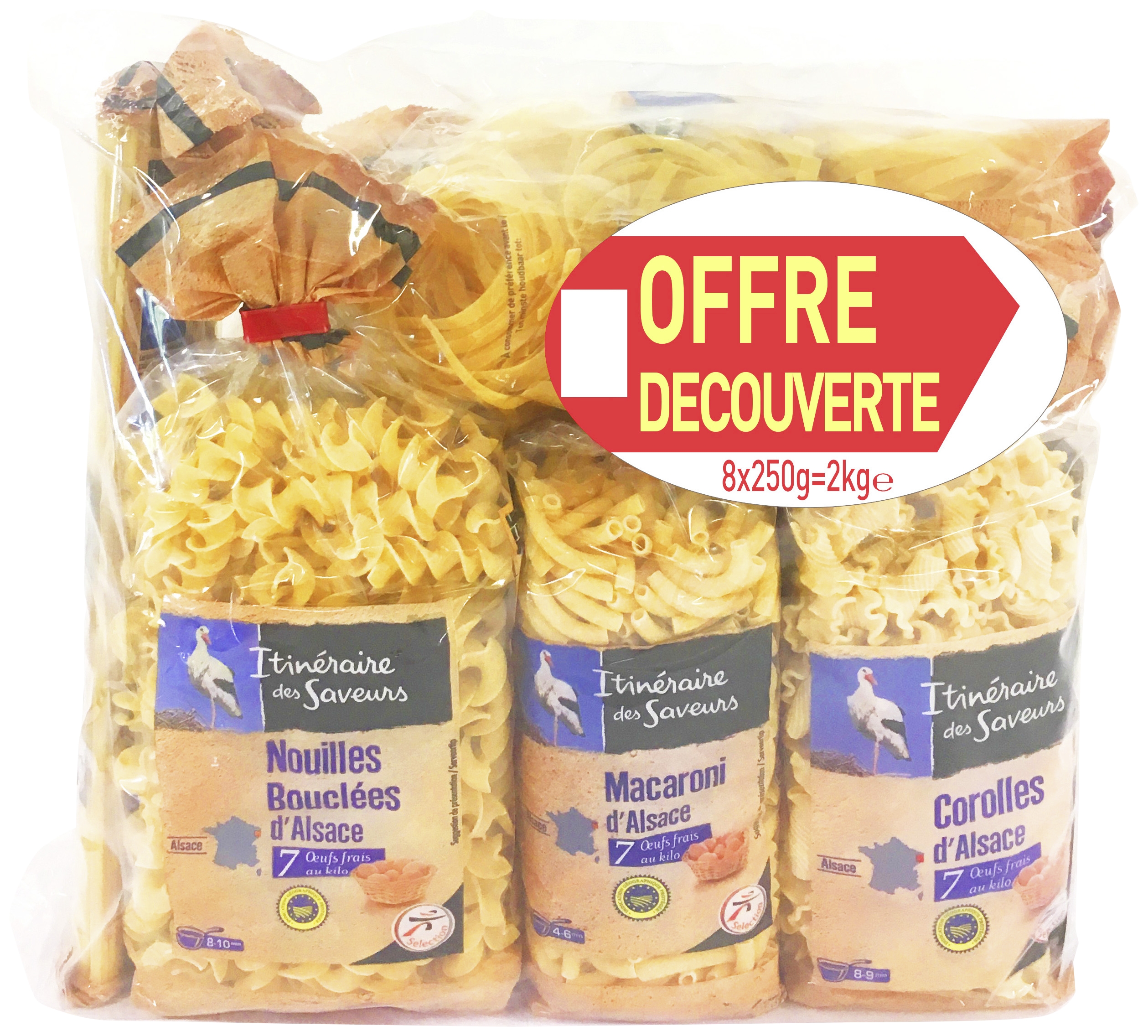 Combisac découverte 8 pâtes Itinéraire des Saveurs