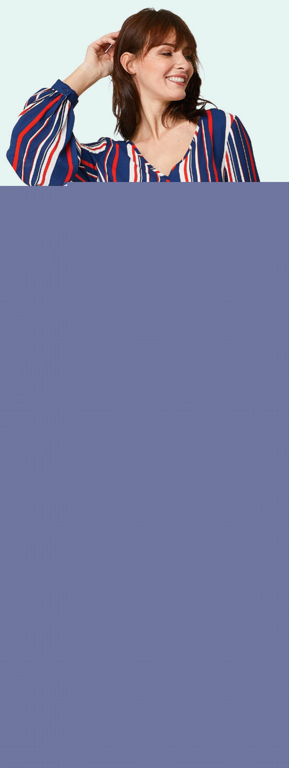 BLOUSE MANCHES LONGUES RAYÉE FEMME Eldys