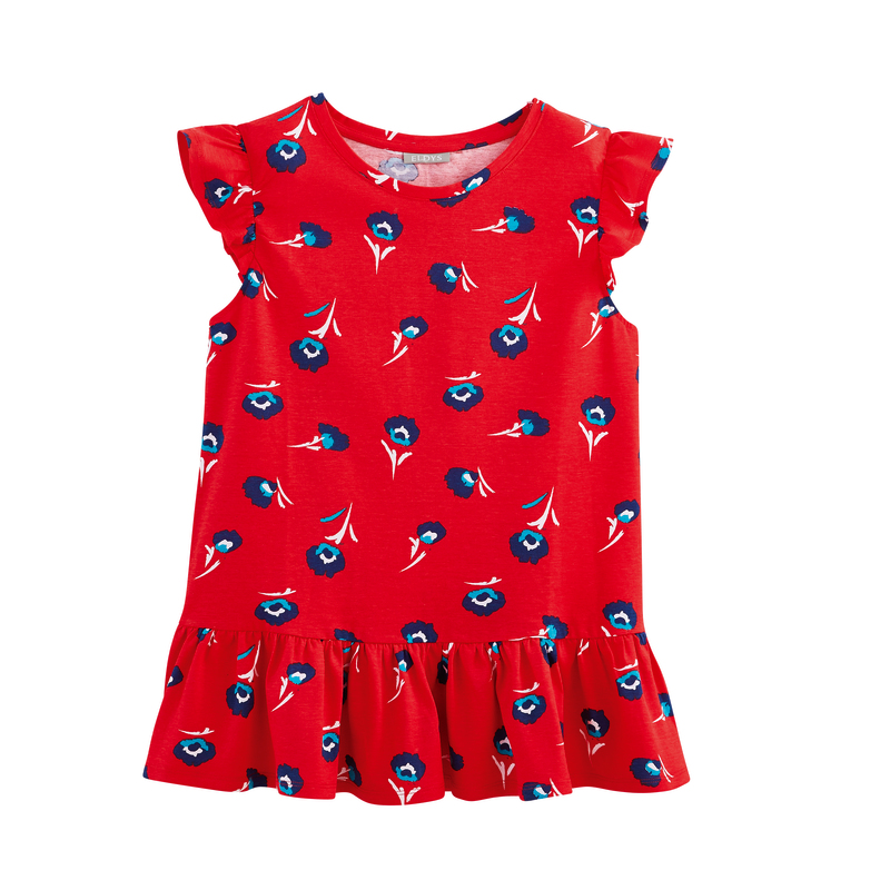 BLOUSE IMPRIMÉE VOLANTS FEMME ELDYS