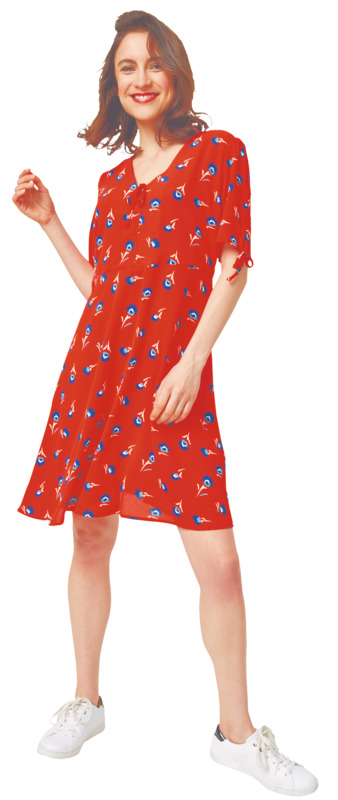 ROBE IMPRIMÉE LAÇAGES FEMME ELDYS