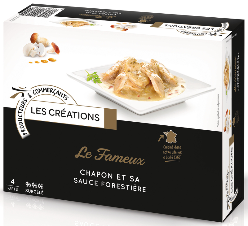 CHAPON SAUCE FORESTIÈRE SURGELÉ Les Créations