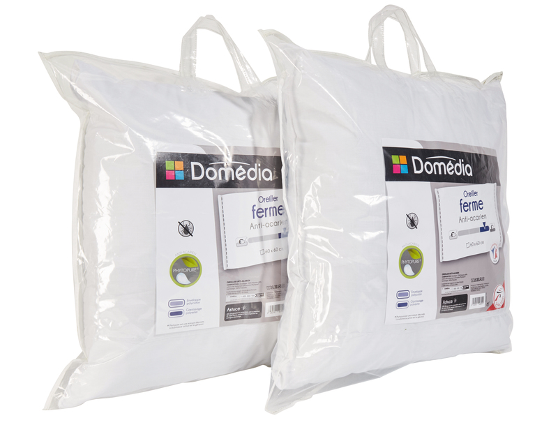 LOT DE 2 OREILLERS ANTIACARIEN Domédia