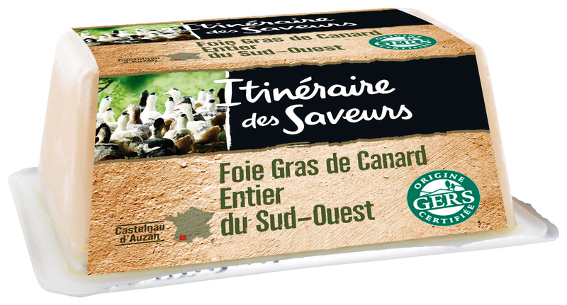 FOIE GRAS DE CANARD ENTIER MI CUIT DU GERS EN B...