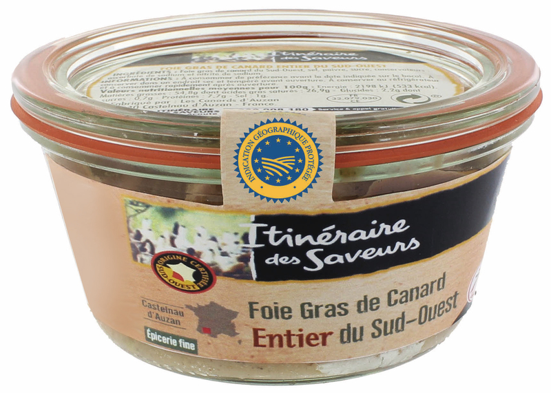 FOIE GRAS DE CANARD ENTIER DU SUD OUEST MI-CUIT...