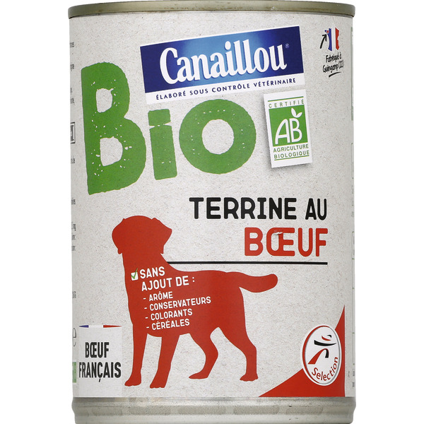 TERRINE BIO POUR CHIEN AU BŒUF
