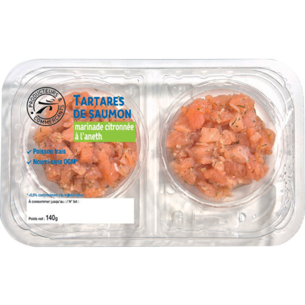 TARTARES DE SAUMON MARINE CITRON ANETH  3250392717643 