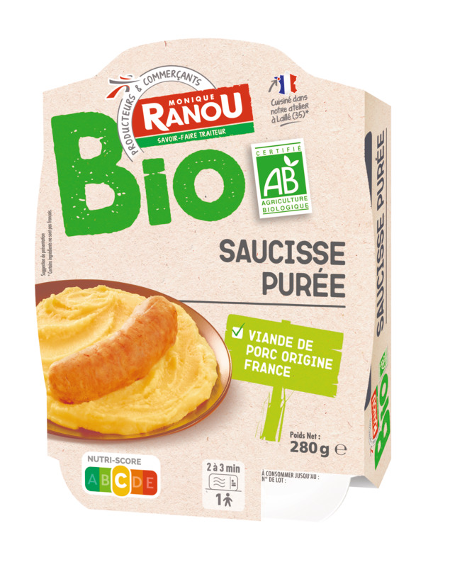SAUCISSE PURÉE BIO Monique Ranou bio