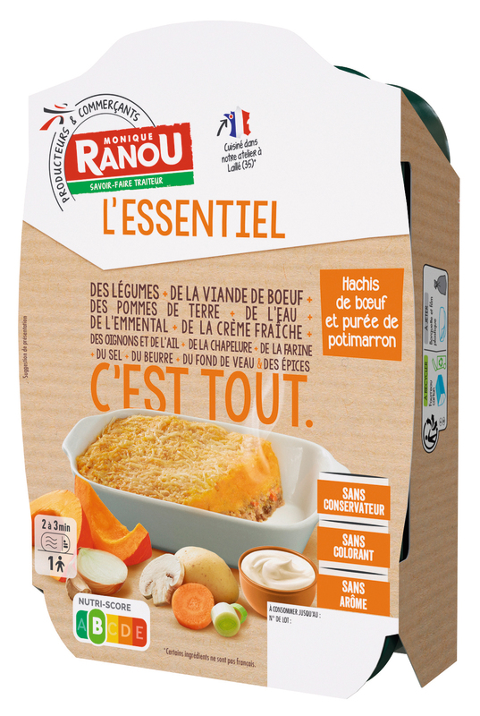 HACHIS DE BŒUF ET PURÉE DE POTIMARRON L'ESSENTI...