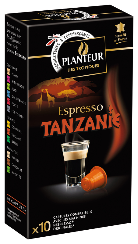 CAPSULES ESPRESSO TANZANIE Planteur des Tropiques